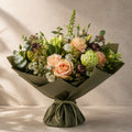 Blush Rose Box — main product photo of blush, ivory flower box for delivery in Warsaw, Poland by IFIORA.