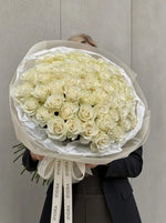 White rose bouquet