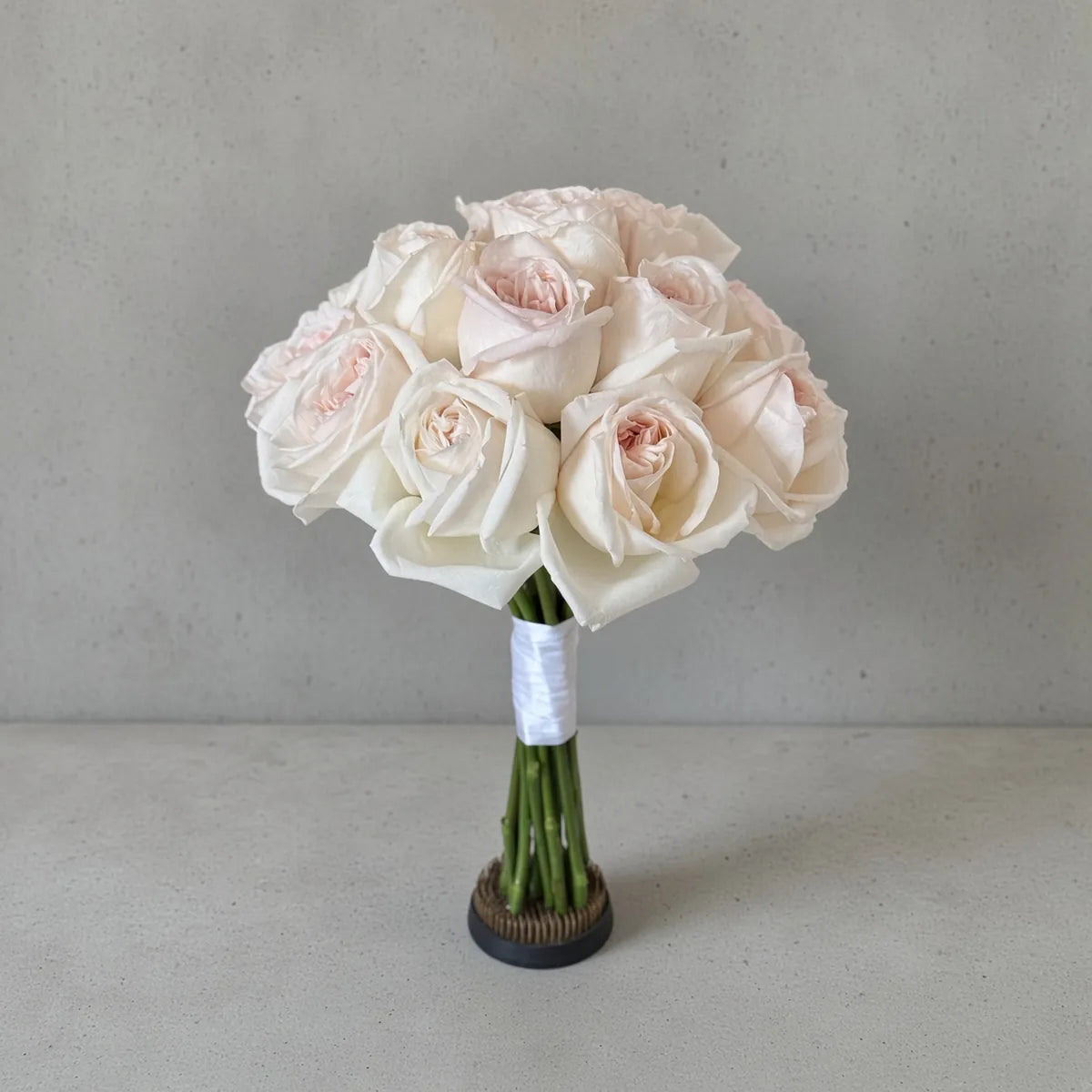 Blush garden rose wedding bouquet — wedding bouquets Warsaw