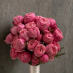 Close-up of pink peony roses in a bridal bouquet — IFIORA florist, Warsaw (Mokotów)