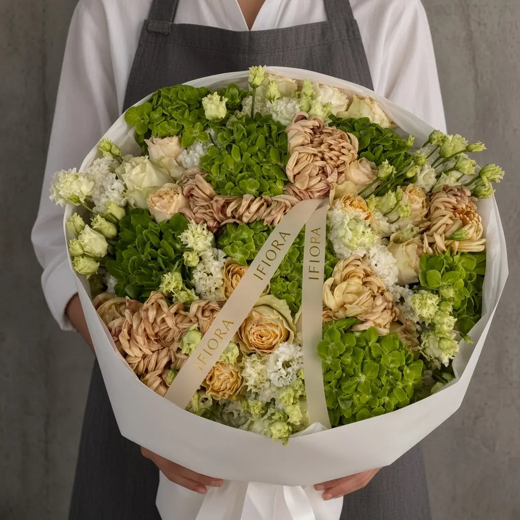 Bukiet róż i chryzantem na urodziny – kwiaty na urodziny, kwiaciarnia IFIORA Warszawa