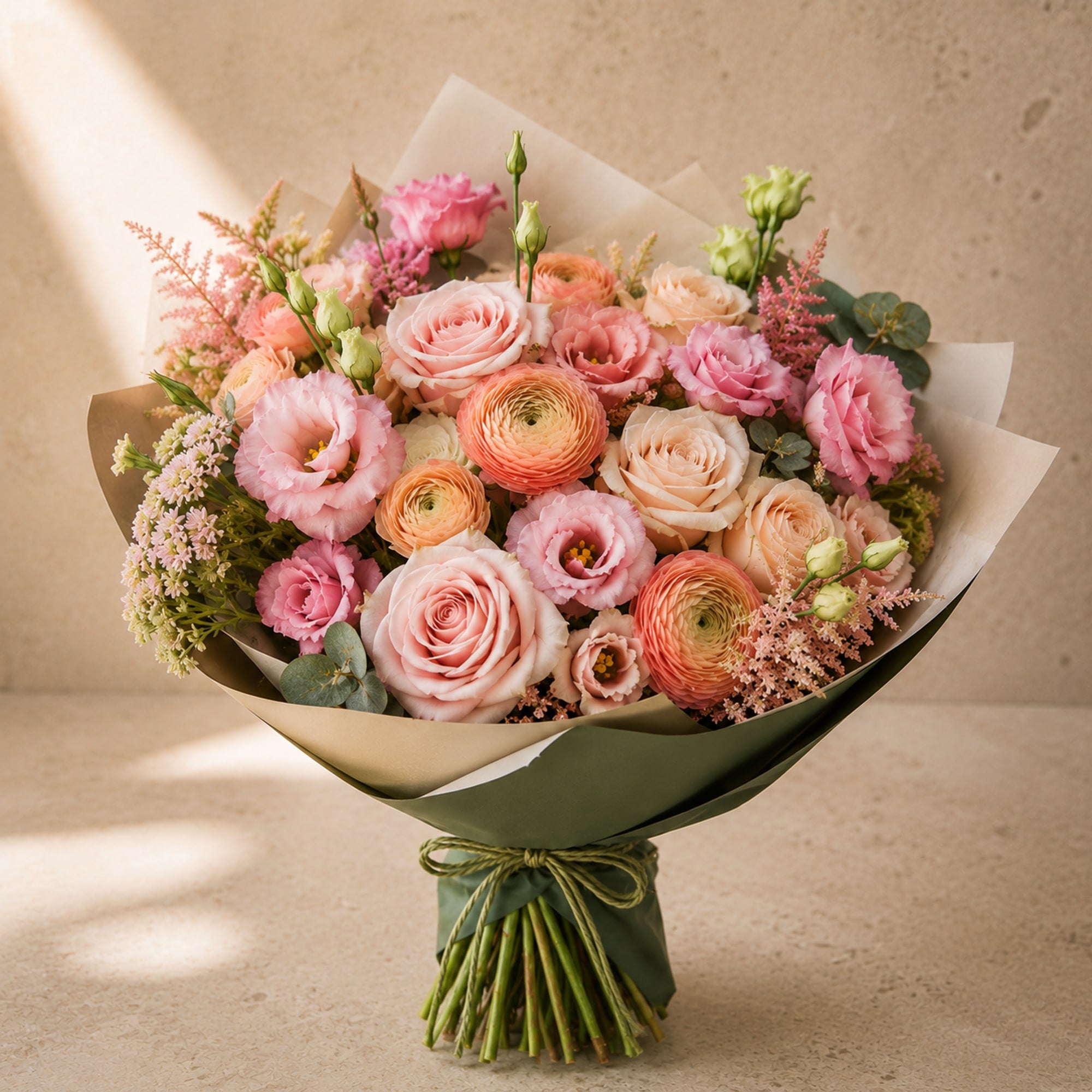 White Sympathy Bouquet — main product photo of white, ivory bouquet for delivery in Warsaw, Poland by IFIORA.